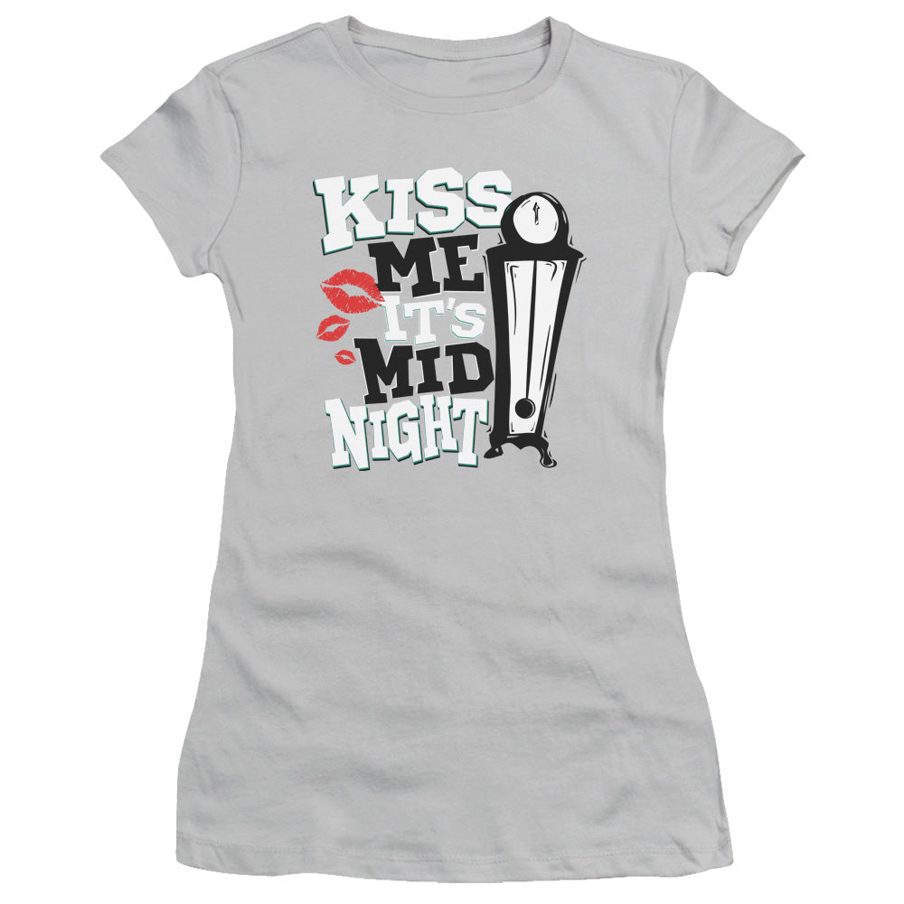 Kiss Me - Short Sleeve Junior Sheer - Silver T-shirt