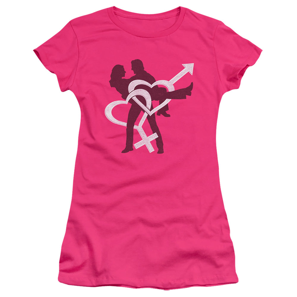 Intertwined - Short Sleeve Junior Sheer - Hot Pink T-shirt