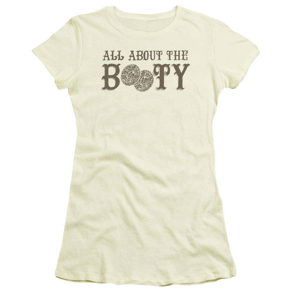 The Booty - Short Sleeve Junior Sheer - Cream T-shirt