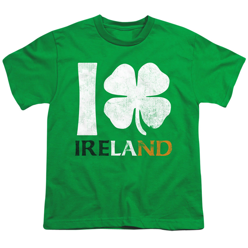 I Love Ireland - Short Sleeve Youth 18 - 1 - Kelly Green T-shirt