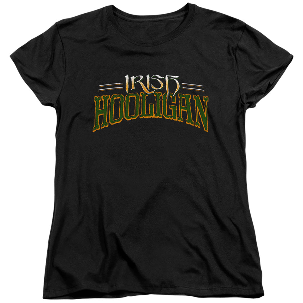 Hooligan - Short Sleeve Womens Tee - Black T-shirt