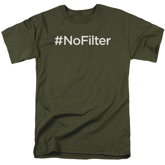 #nofilter - Short Sleeve Adult 18 - 1 - Military Green T-shirt