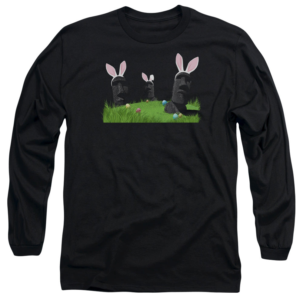 Easter Island - Long Sleeve Adult 18 - 1 - Black T-shirt