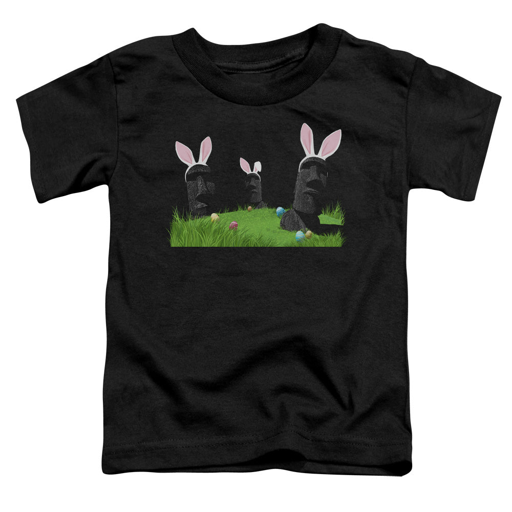 Easter Island - Short Sleeve Toddler Tee - Black T-shirt