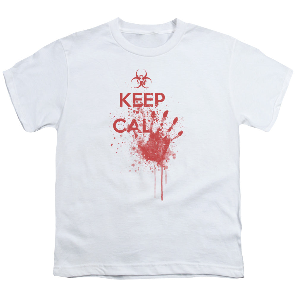 KEEP CAL - YOUTH 18/1 - WHITE T-Shirt