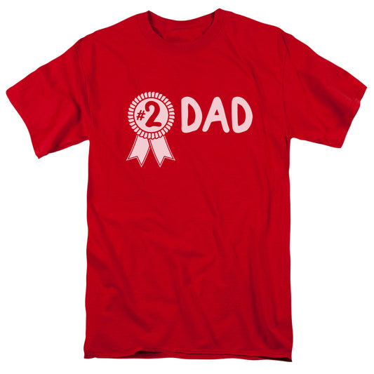 #2 Dad - Short Sleeve Adult 18 - 1 - Red T-shirt