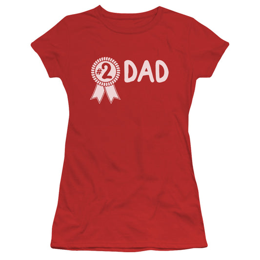 #2 DAD -   JUNIOR SHEER - RED T-Shirt