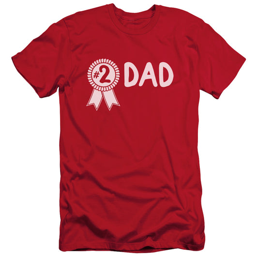 #2 Dad - Short Sleeve Adult 30 - 1 - Red T-shirt