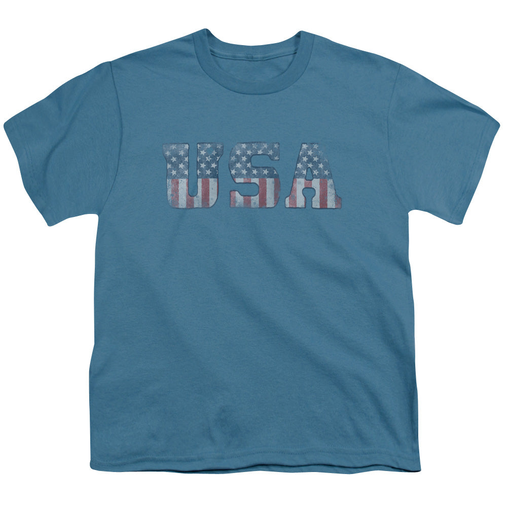WORN USA - YOUTH 18/1 - SLATE T-Shirt