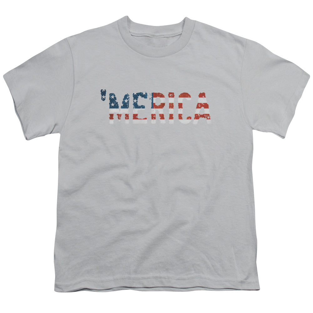 Merica - Short Sleeve Youth 18 - 1 - Silver T-shirt