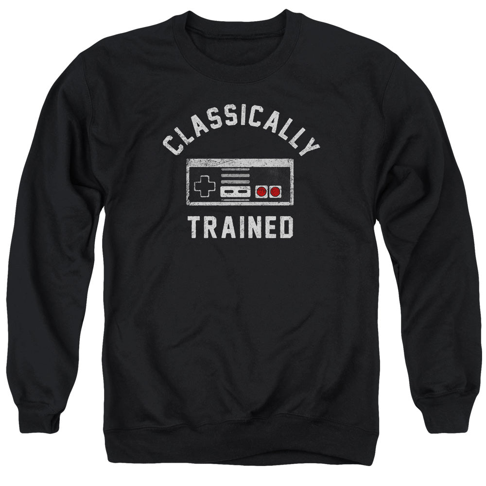 Classically Trained - Adult Crewneck Sweatshirt - Black