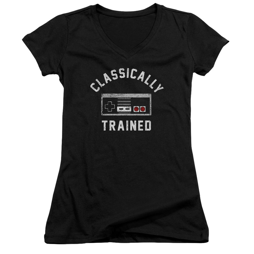 Classically Trained - Junior V-neck - Black