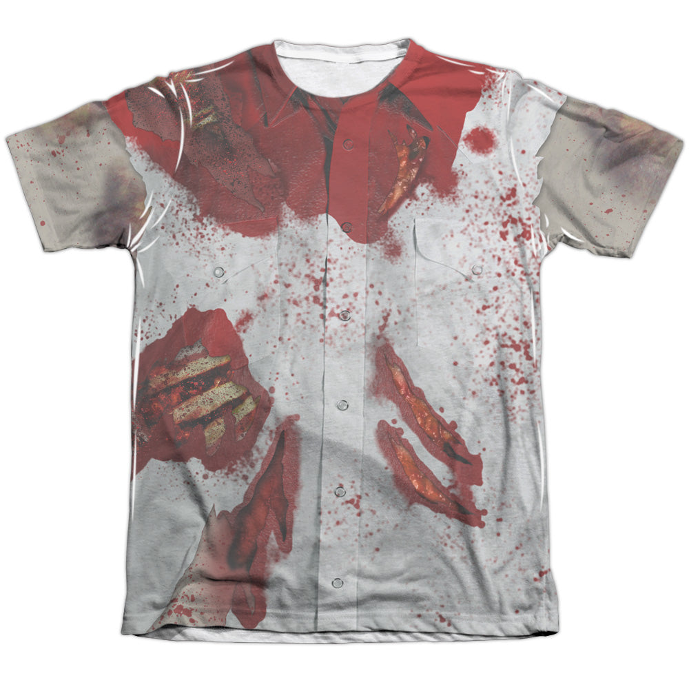 Rippied Zombie - Adult Poly - Cotton Short Sleeve Tee - White T-shirt