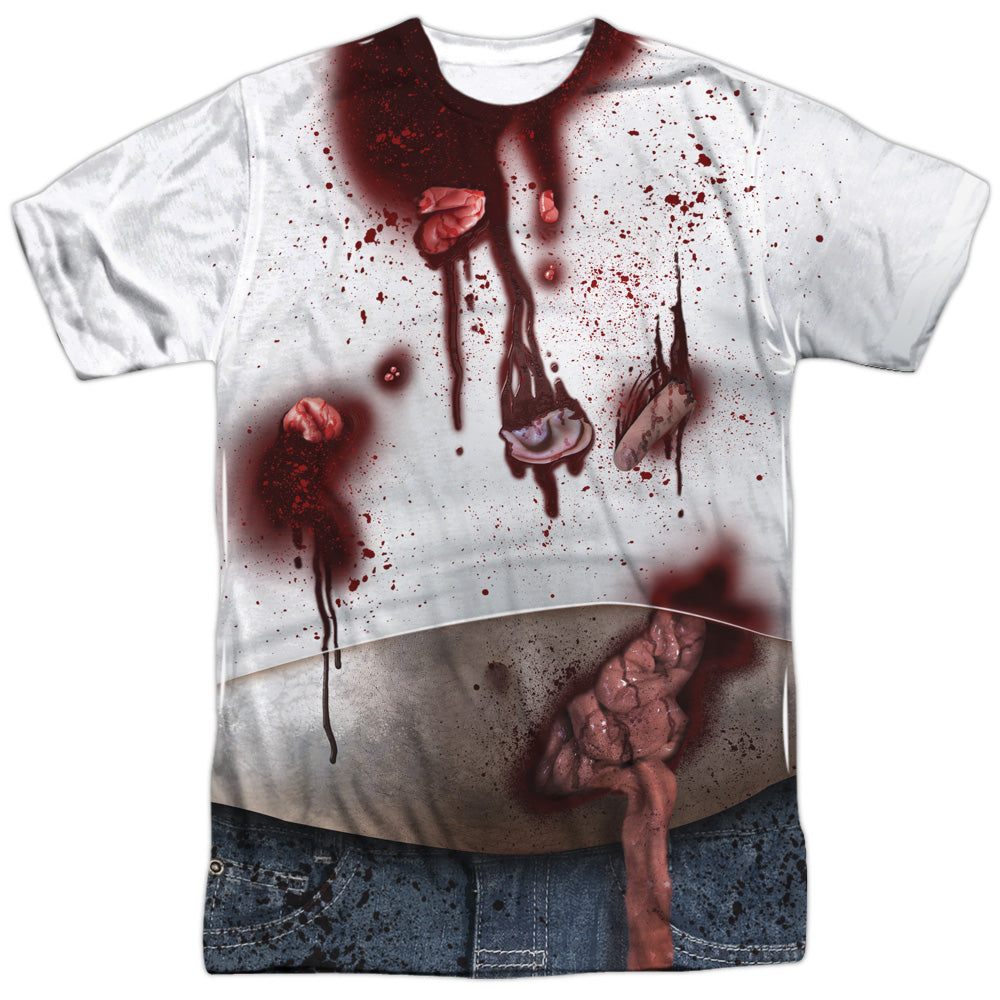Zombie Slob - Short Sleeve Adult Poly Crew - White T-shirt