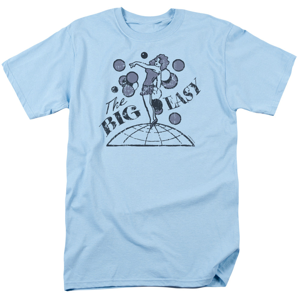 The Big Easy - Short Sleeve Adult 18 - 1 - Light Blue T-shirt