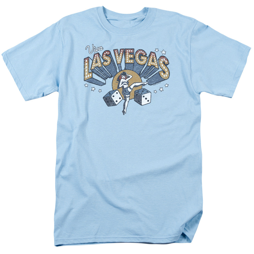 Las Vegas - Short Sleeve Adult 18 - 1 - Light Blue T-shirt