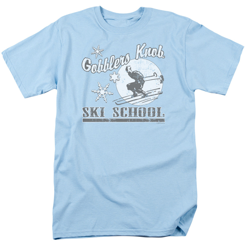 Gobblers Knob Ski School - Short Sleeve Adult 18 - 1 - Light Blue T-shirt