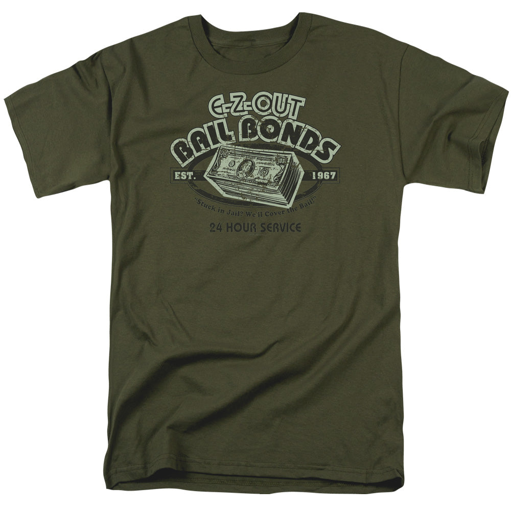 E - Short Sleeve Adult 18 - 1 - Military Green T-shirt