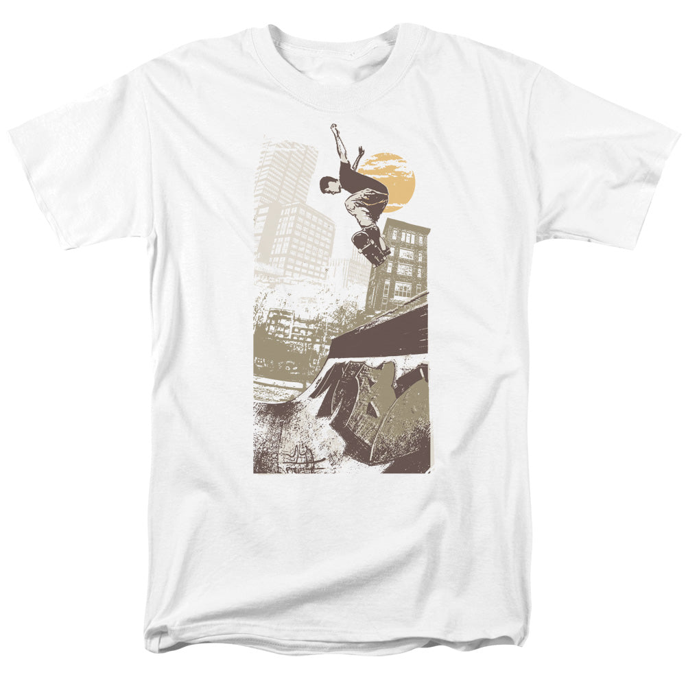 Skater On Half Pipe - Short Sleeve Adult 18 - 1 - Safari Green T-shirt