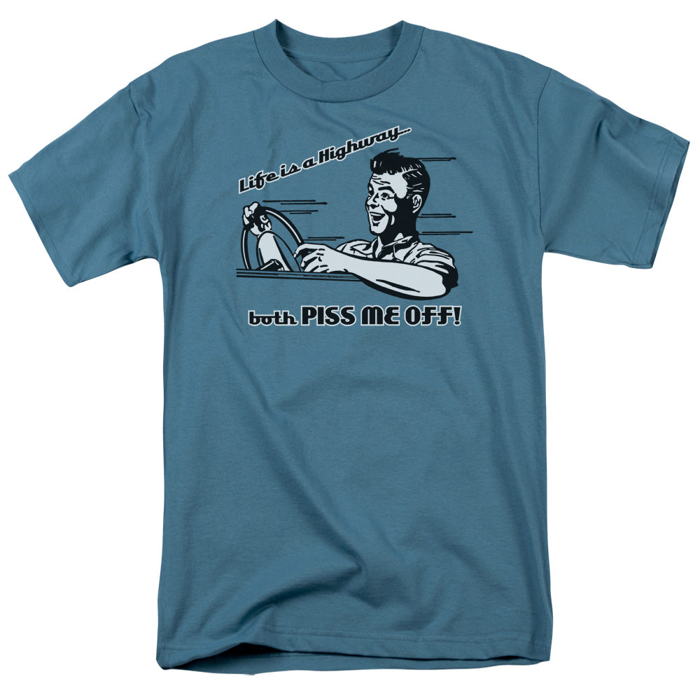 Life Is A Highway - Short Sleeve Adult 18 - 1 - Slate T-shirt