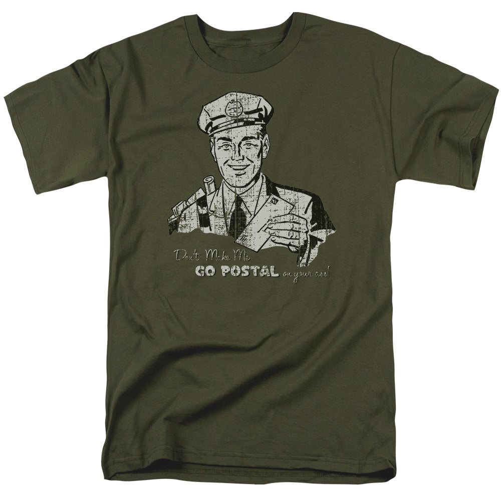 Go Postal - Short Sleeve Adult 18 - 1 - Military Green T-shirt