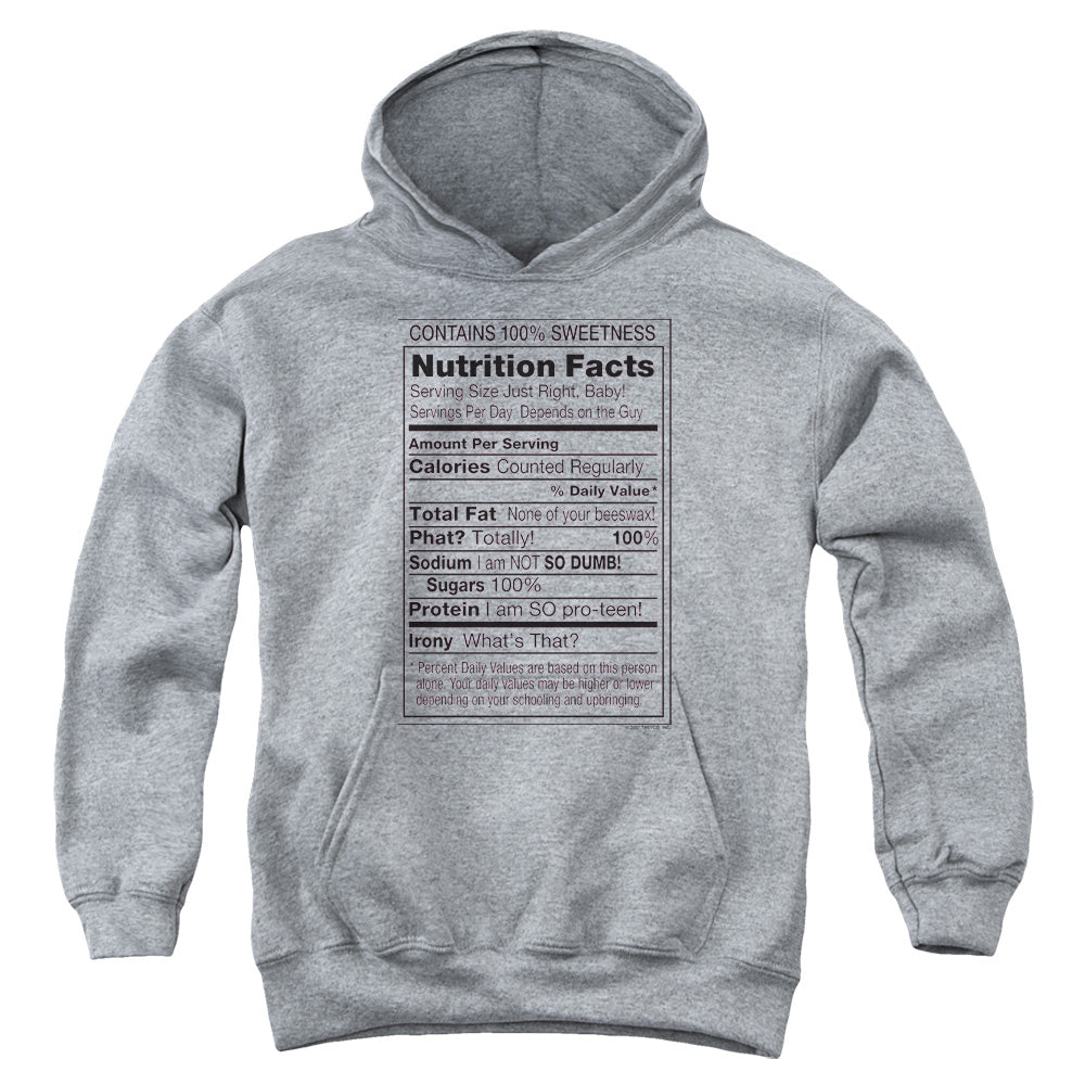 100% Sweetness - Youth Pull-over Hoodie - Heather