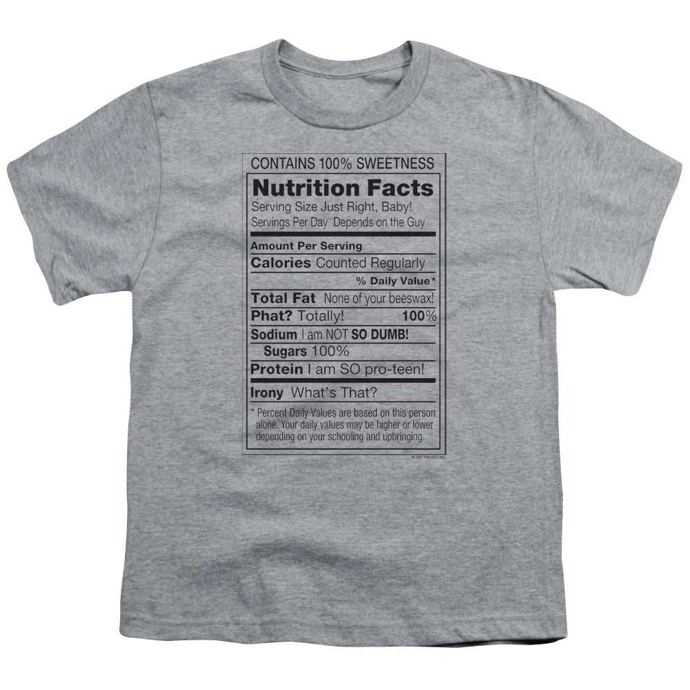 100% Sweetness - Short Sleeve Youth 18 - 1 - Athletic Heather T-shirt