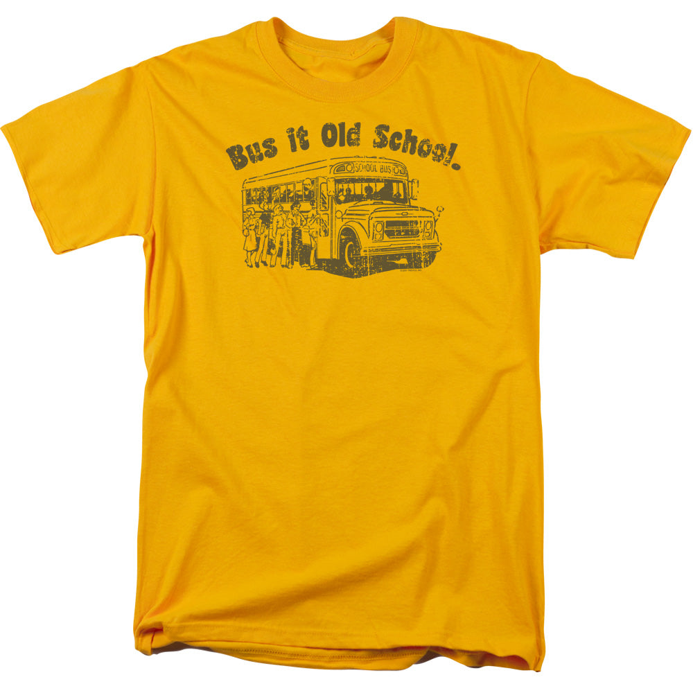 Bus It Old School - Short Sleeve Adult 18 - 1 - Gold T-shirt