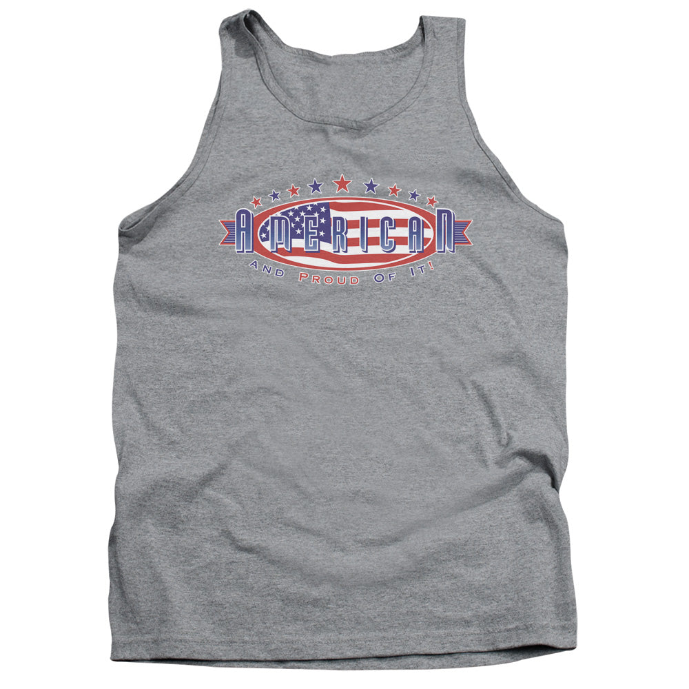 American And Proud - Adult Tank - Athletic Heather
