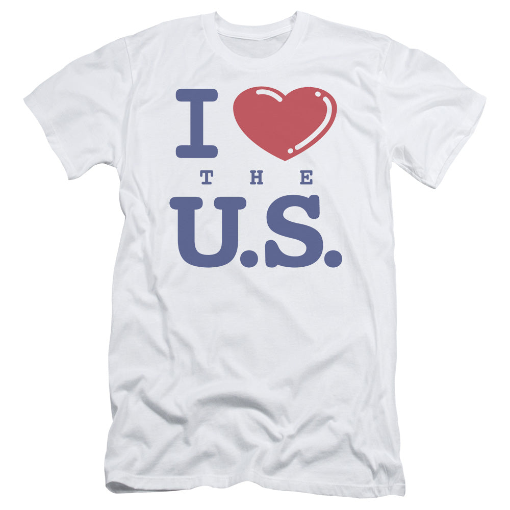 I Love The Us - Short Sleeve Adult 30 - 1 - White T-shirt