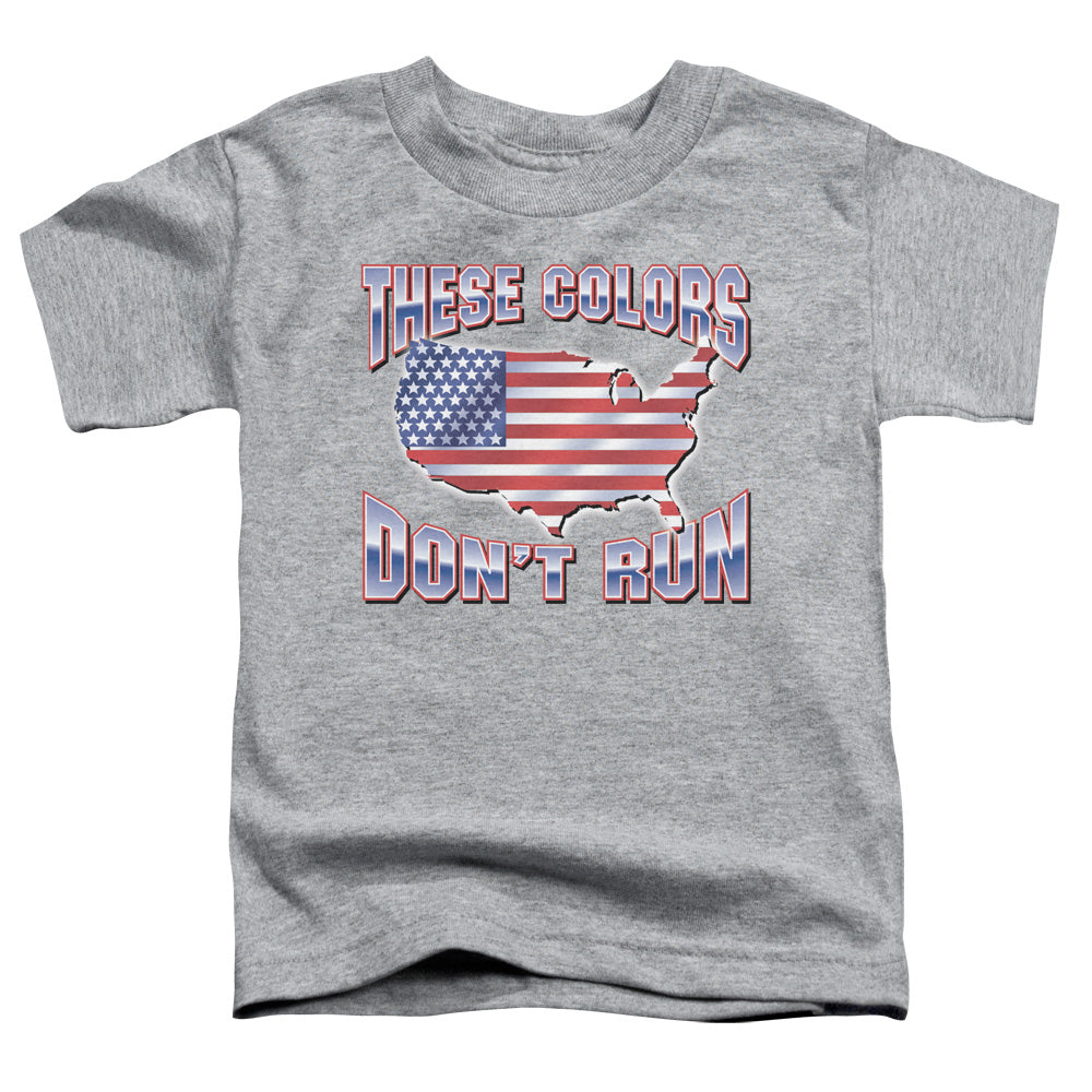These Colors Dont Run - Short Sleeve Toddler Tee - Athletic Heather T-shirt