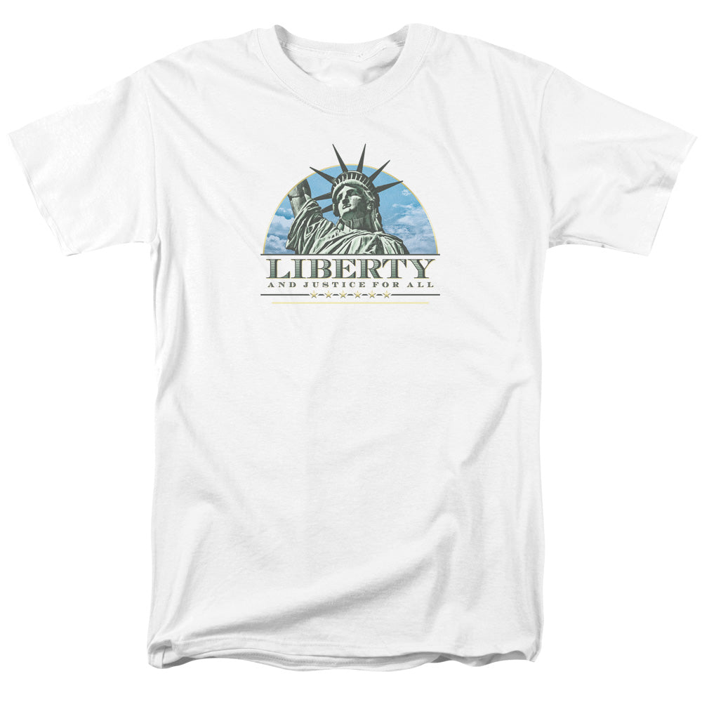 Liberty And Justice - Short Sleeve Adult 18 - 1 - White T-shirt