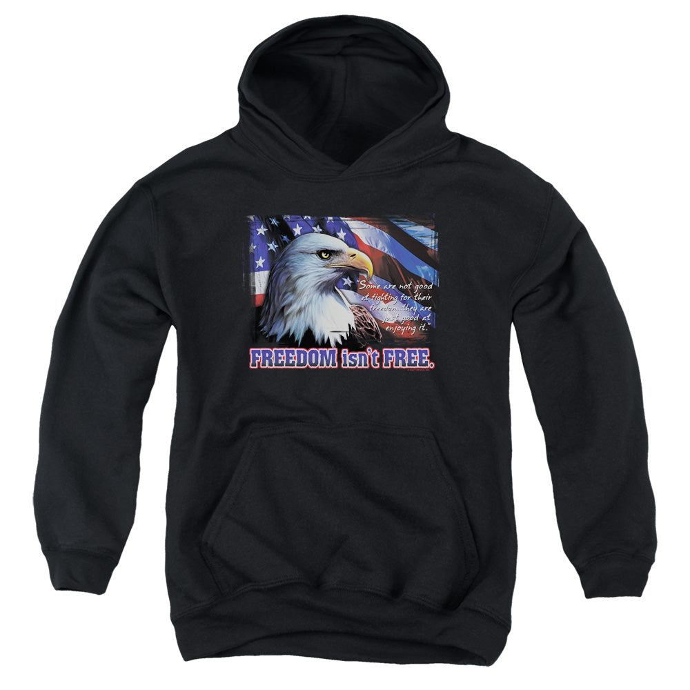 Freedom Isnt Free - Youth Pull-over Hoodie - Black