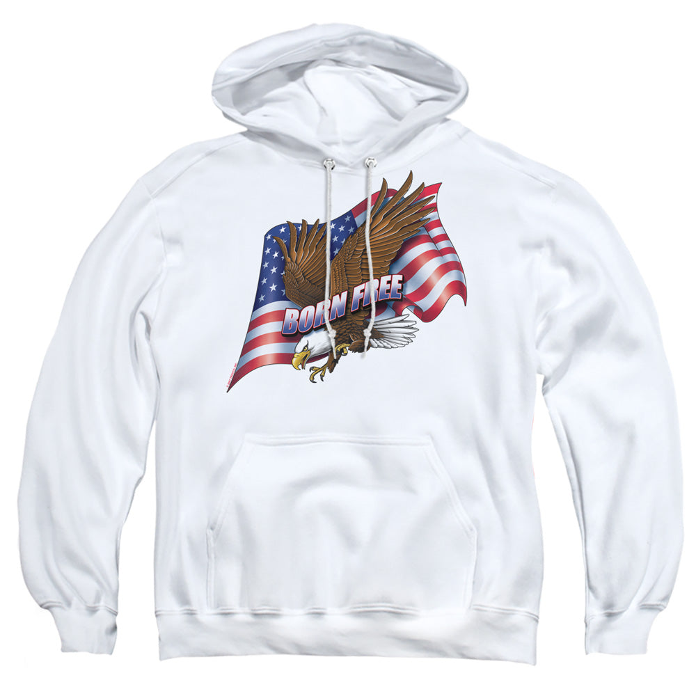 Born Free - Adult Pull-over Hoodie - White
