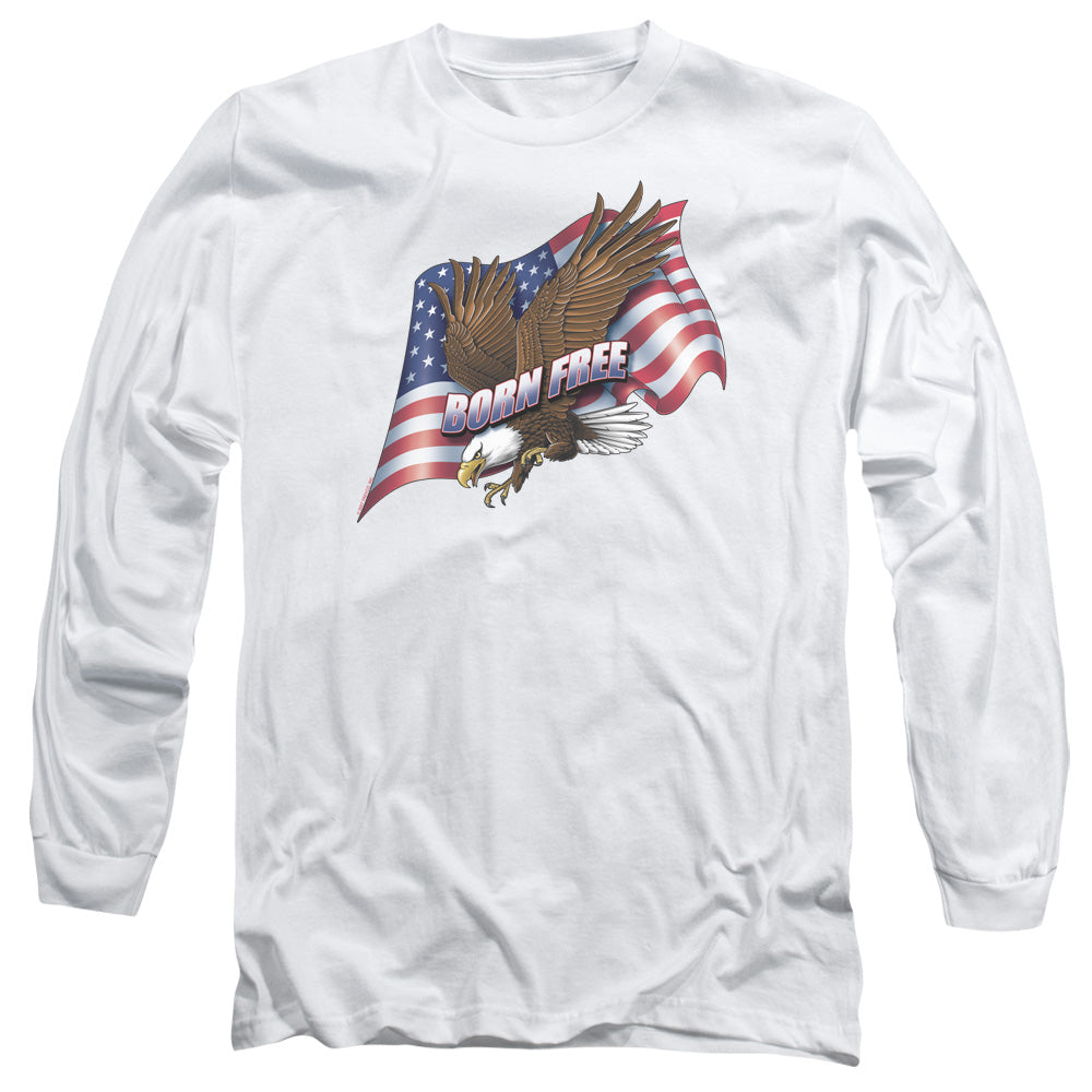 Born Free - Long Sleeve Adult 18 - 1 - White T-shirt