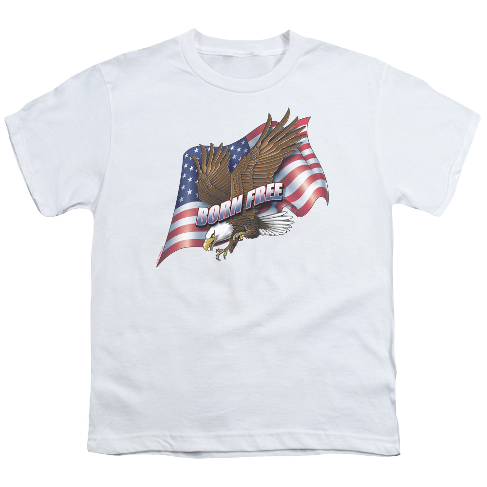 Born Free - Short Sleeve Youth 18 - 1 - White T-shirt