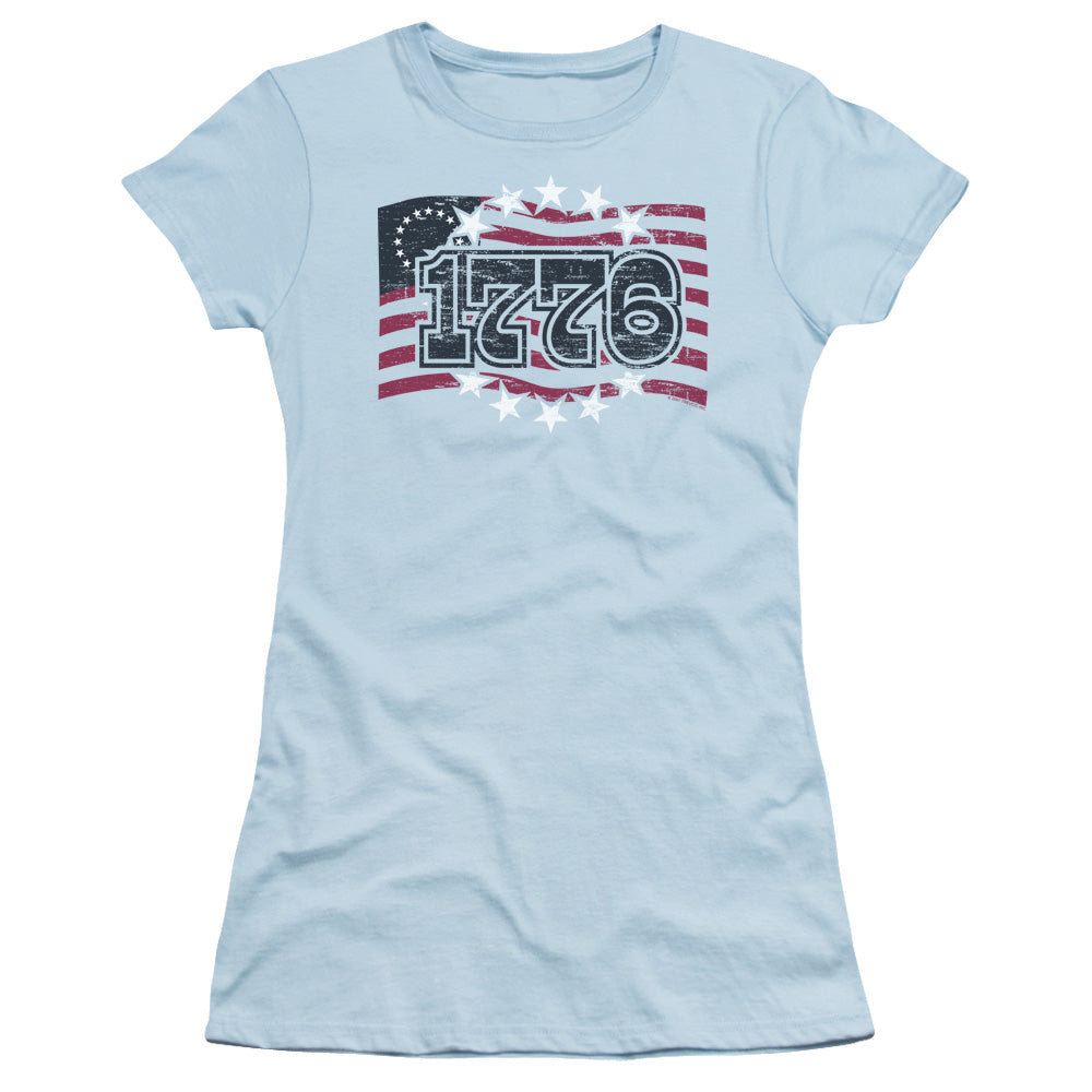 1776 - Short Sleeve Junior Sheer - Light Blue T-shirt