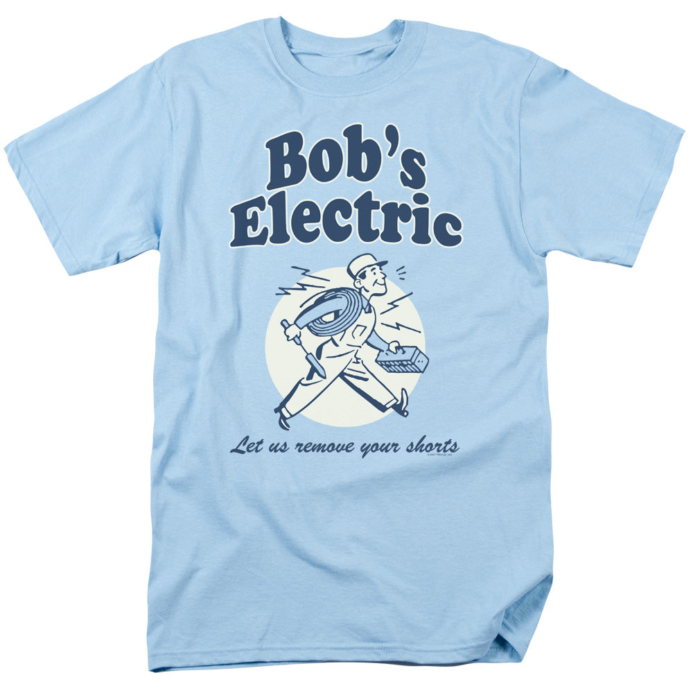 Bobs Electric - Short Sleeve Adult 18 - 1 - Light Blue T-shirt