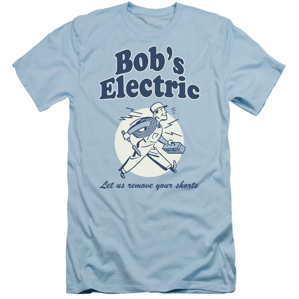 Bobs Electric - Short Sleeve Adult 30 - 1 - Light Blue T-shirt