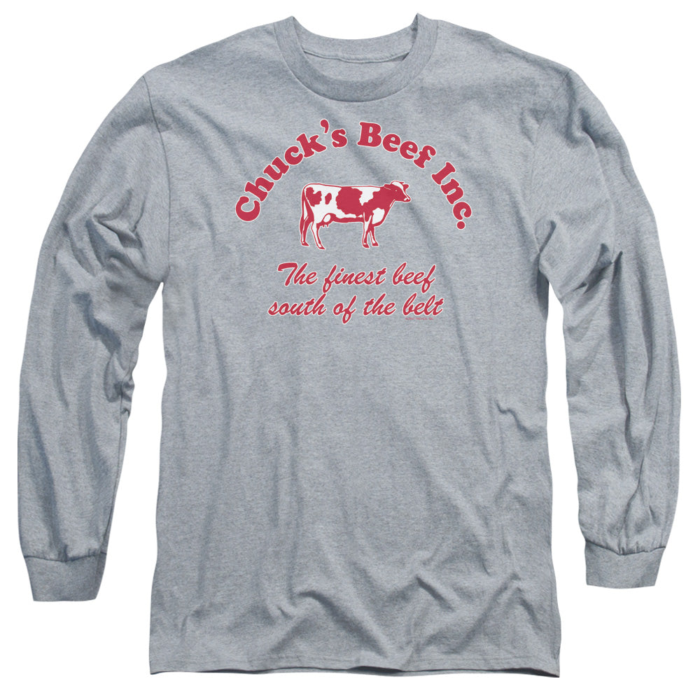 Chucks Beef - Long Sleeve Adult 18 - 1 - Athletic Heather T-shirt