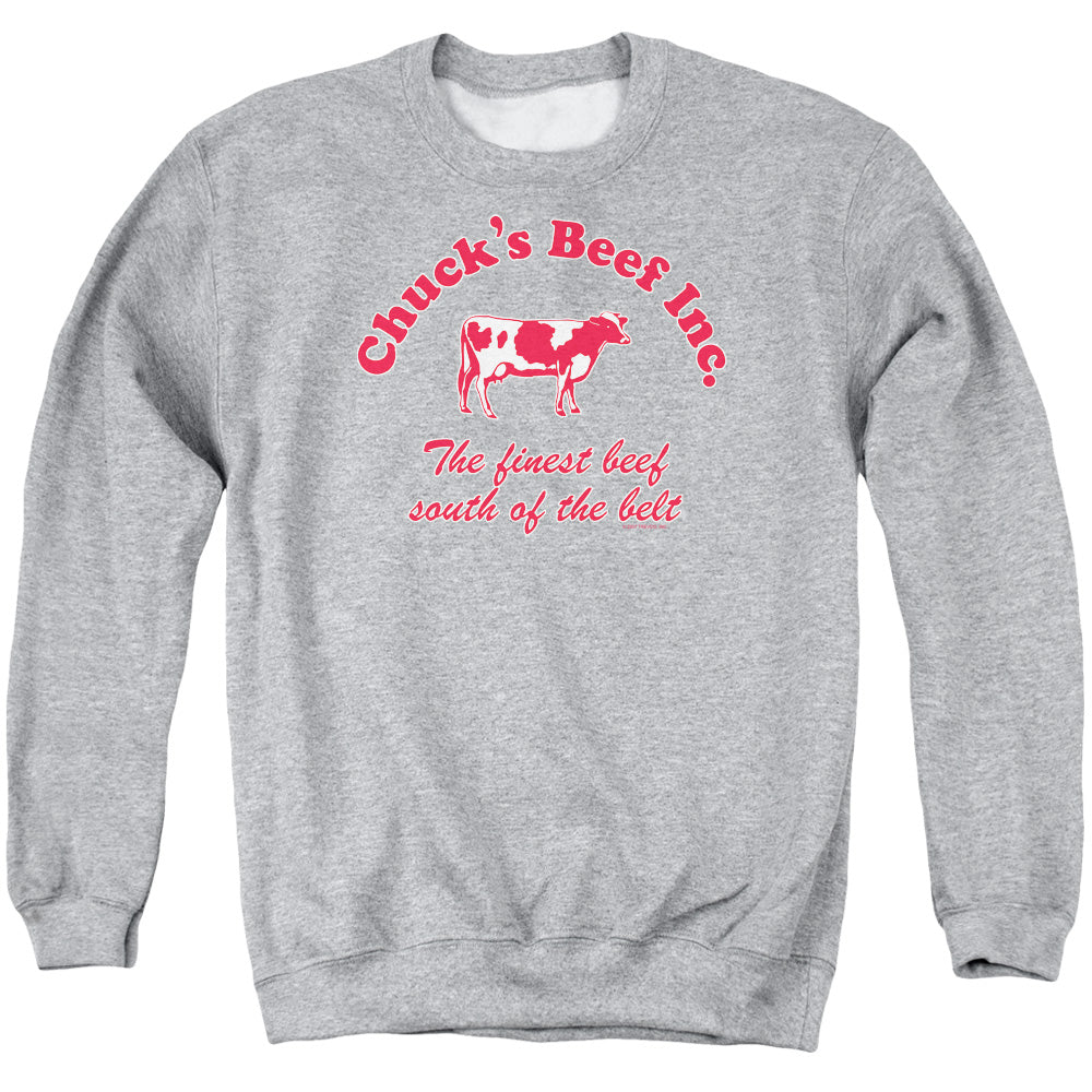 Chucks Beef - Adult Crewneck Sweatshirt - Athletic Heather