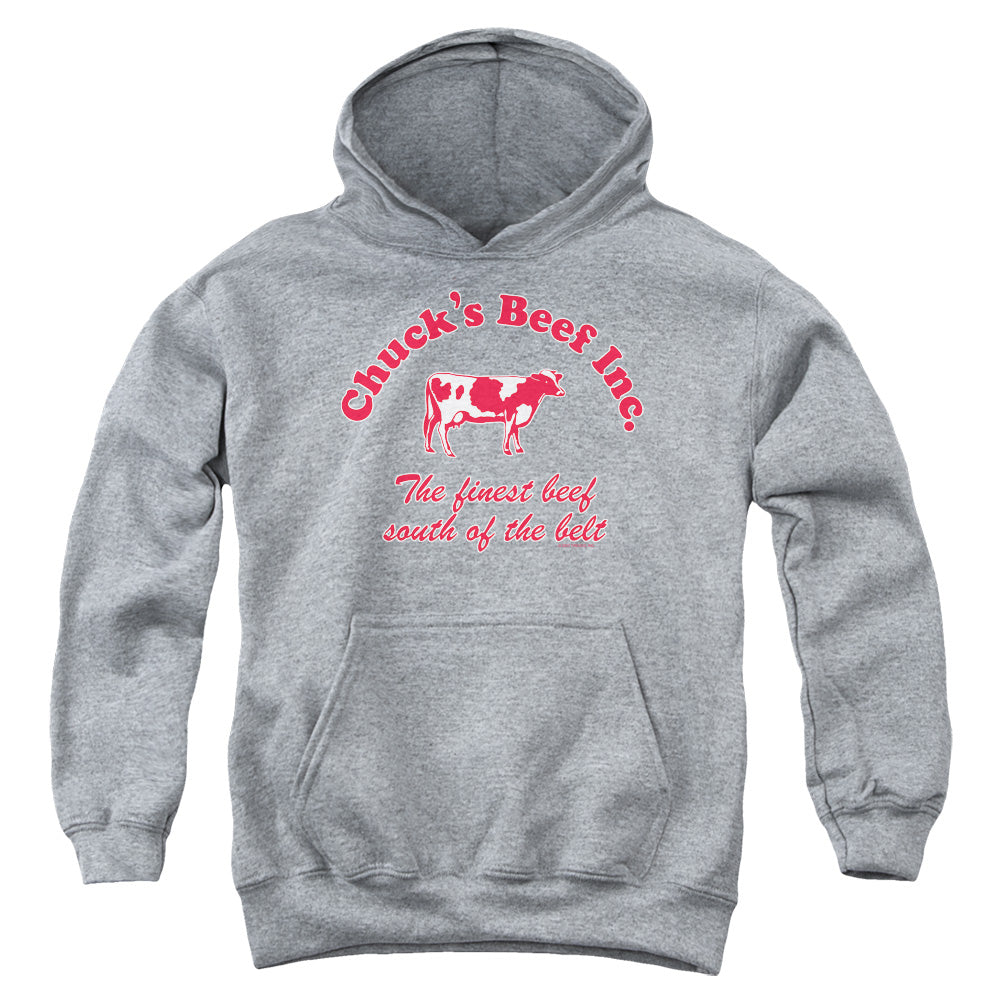 Chucks Beef - Youth Pull-over Hoodie - Athletic Heather