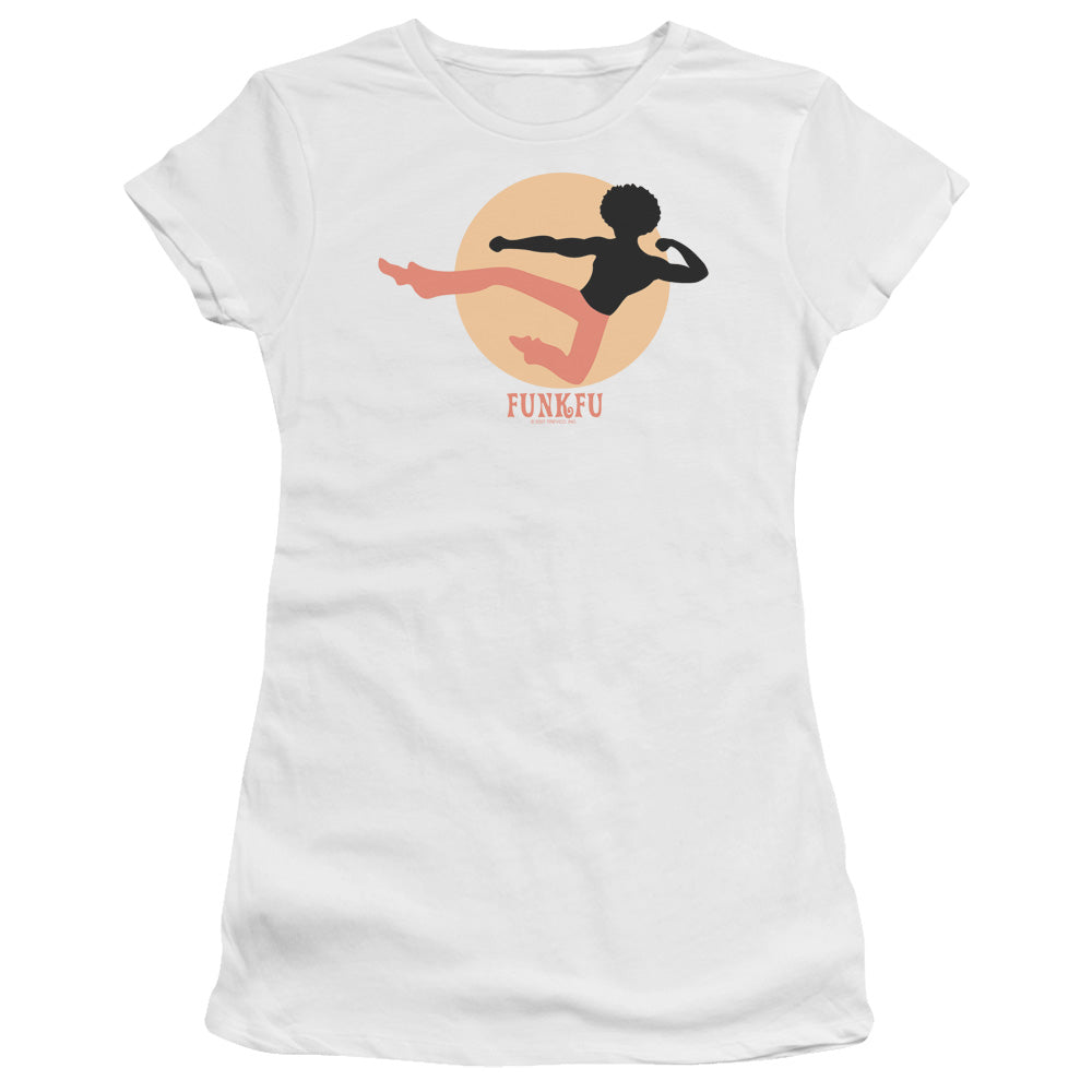 Funk Fu - Short Sleeve Junior Sheer - White T-shirt