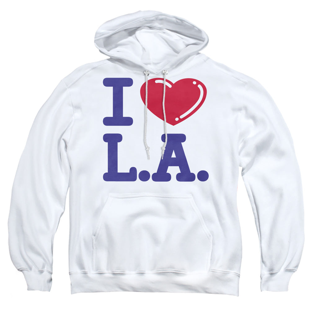 I Love L.a. - Adult Pull-over Hoodie - White