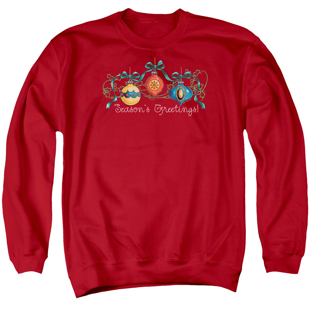 Ornaments - Adult Crewneck Sweatshirt - Red
