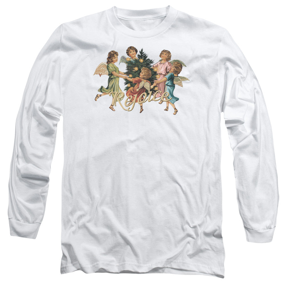 Rejoice - Long Sleeve Adult 18 - 1 - White T-shirt