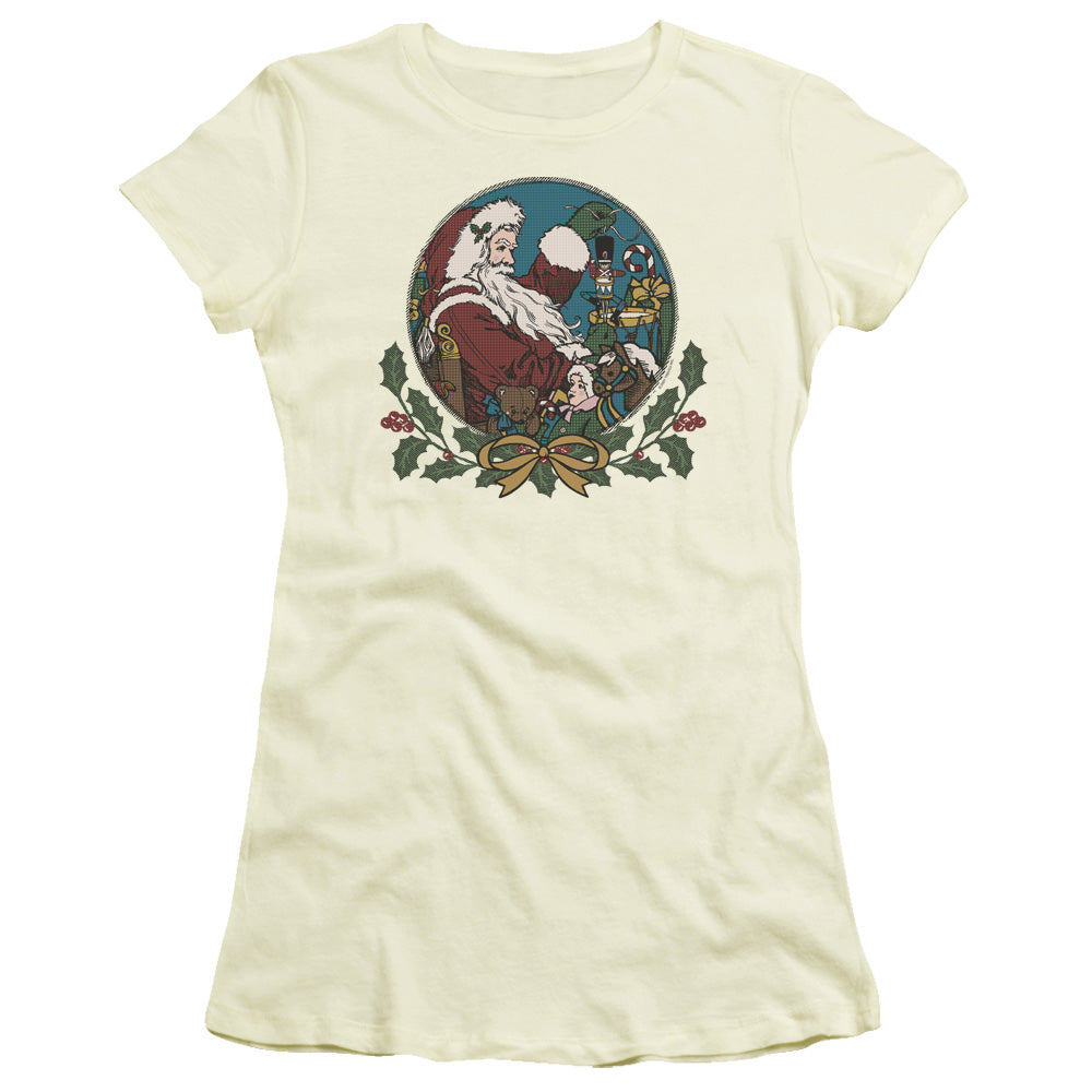 Santas Shop - Short Sleeve Junior Sheer - Cream T-shirt