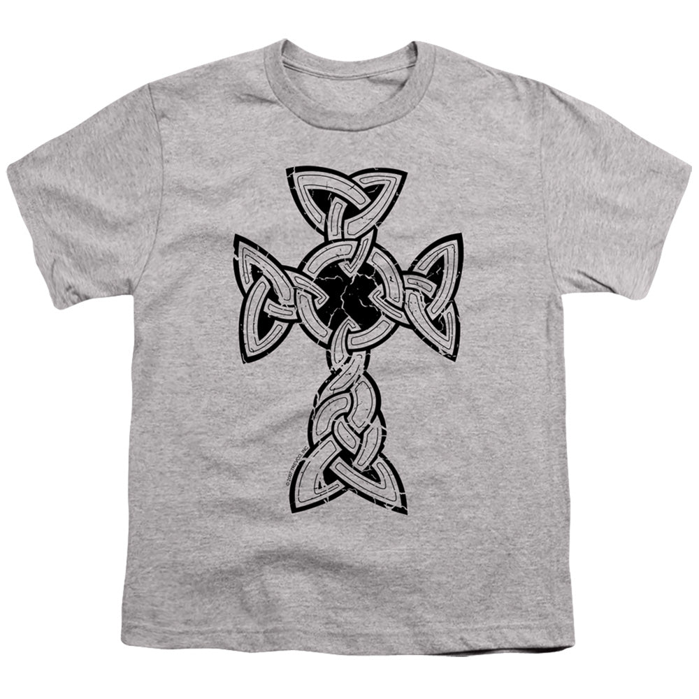 Knotted Celtic Cross - Short Sleeve Youth 18 - 1 - Athletic Heather T-shirt