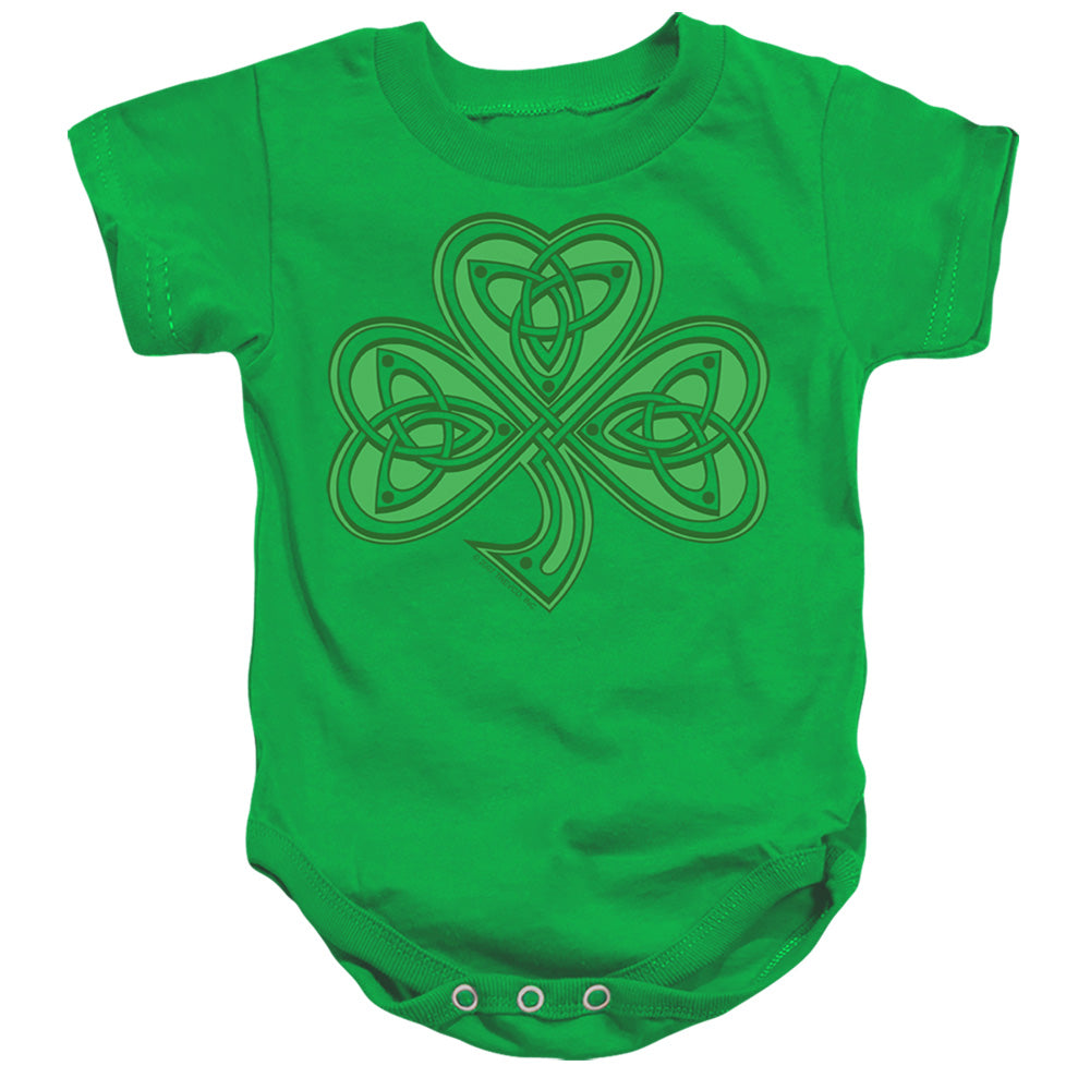 Celtic Shamrock-infant Snapsuit - Kelly Green