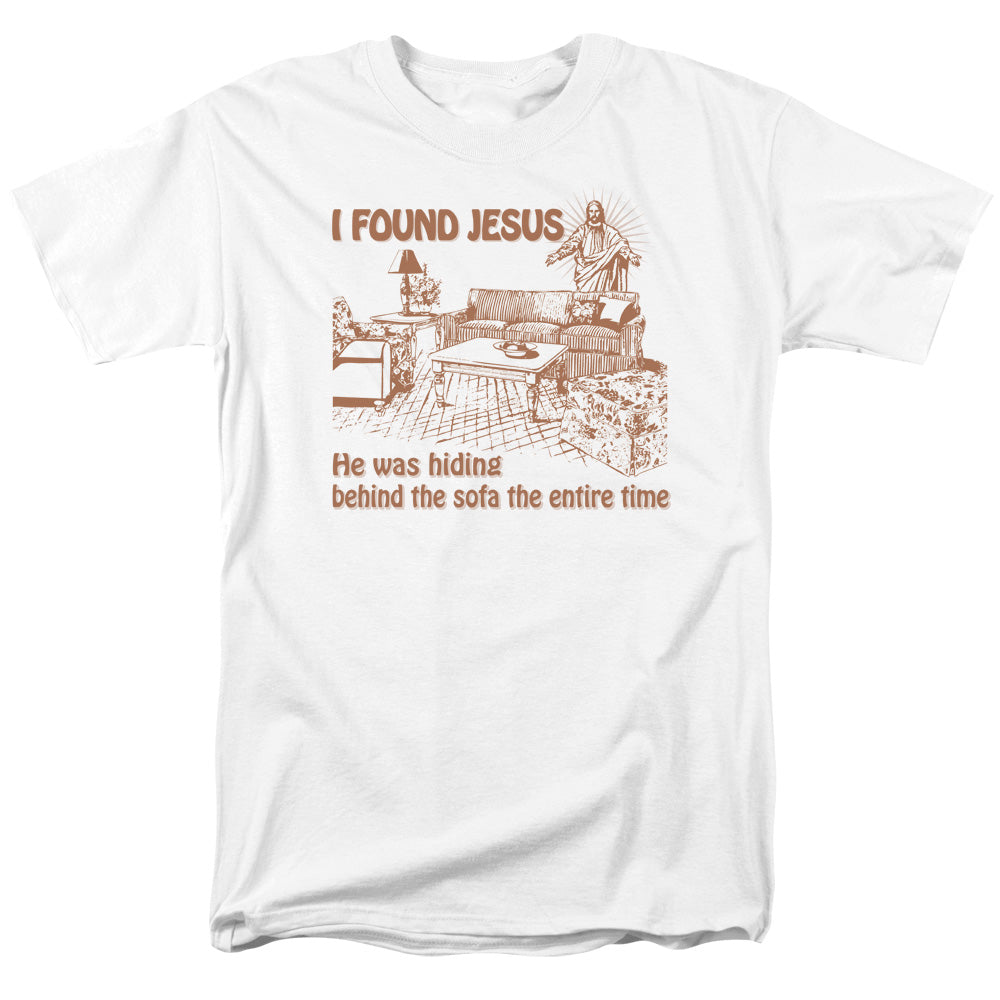 I Found Jesus - Short Sleeve Adult 18 - 1 - White T-shirt